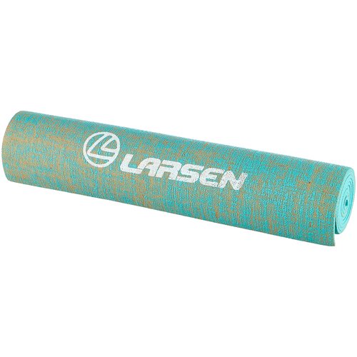 фото Коврик larsen jute, 183х61х0.5 см turquoise надпись