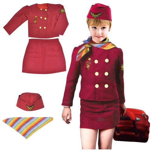 фото Костюм стюардессы детский для девочки костюм сити