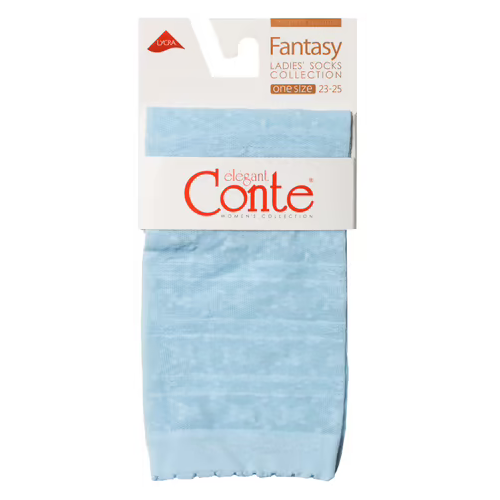 фото Капроновые носки conte elegant 19с-112сп, размер 23-25, light blue
