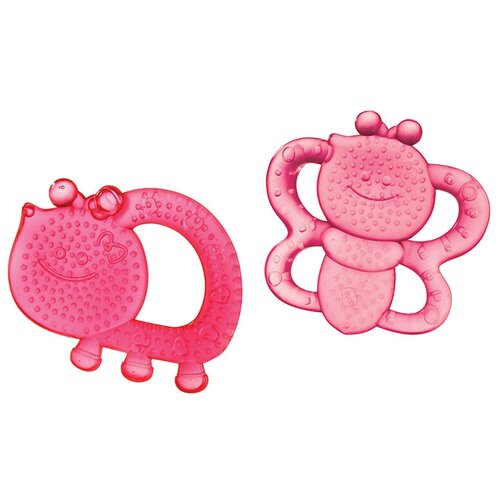 фото Набор b kids bebee's garden teething pals розовый