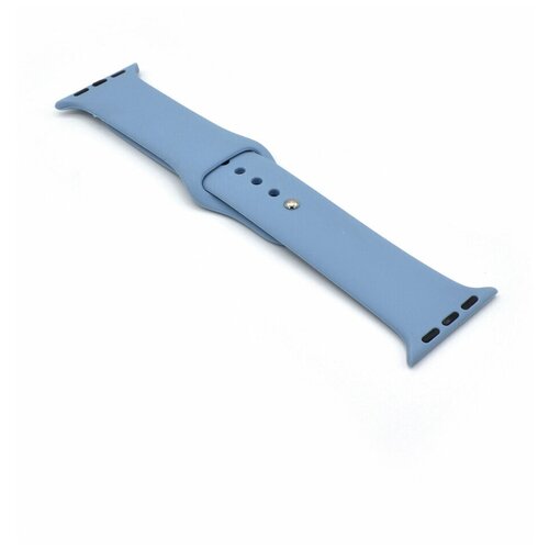 фото Ремешок (силиконовый) inaks для часов apple watch 42/44 серо-синий