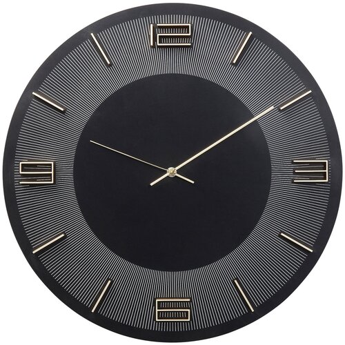 фото Kare design часы настенные leonardo, коллекция "леонардо" 49*49*5, мдф, алюминий, абс-пластик, черный