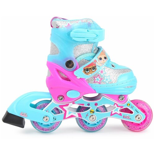 фото Роликовые коньки lol, pu колеса со светом, размер xs (26-29) т17736 1 toy