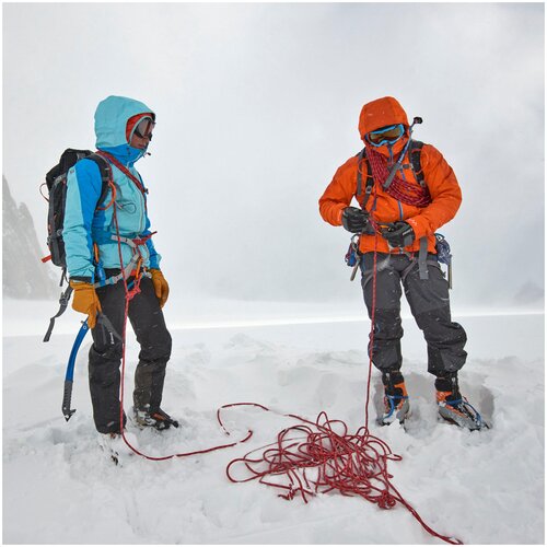 фото Мужские верхние брюки водонепроницаемые для альпинизма alpinism, размер: 48, цвет: антрацитовый серый simond х декатлон decathlon