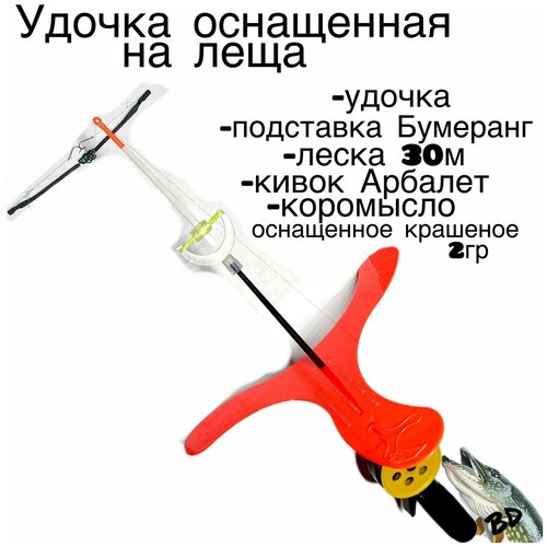 фото Удочка оснащенная, зимняя, на леща и плотву bigdan
