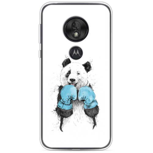 фото Силиконовый чехол панда боксер на motorola moto g7 play case place