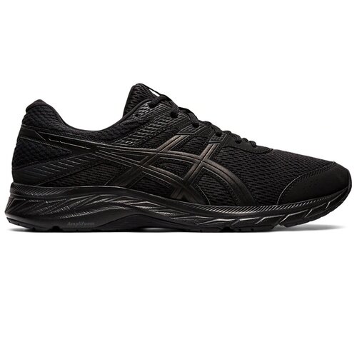 фото Кроссовки беговые мужские asics 1011a667 002 gel-contend 6 текстиль черный цвет черный размер us 8