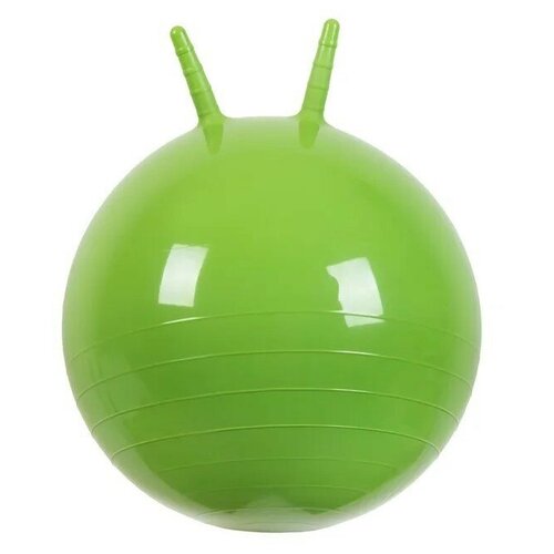 фото Мяч прыгун с рожками ø500мм зеленый в подарочной упаковке альпина пласт