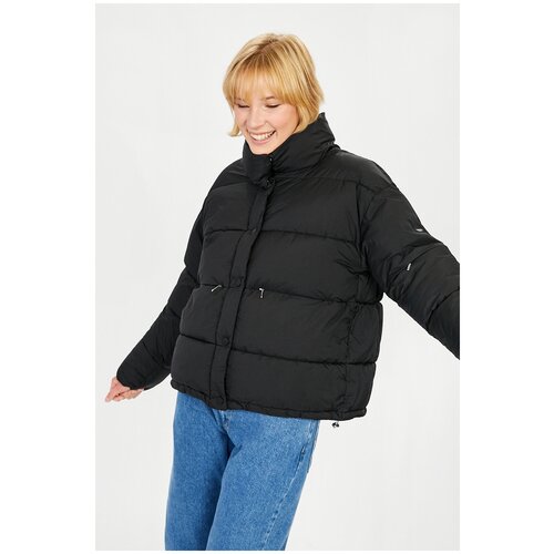 фото Куртка (эко пух) baon куртка-кокон (эко пух) baon, размер: m, черный