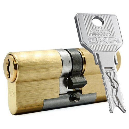 фото Цилиндр evva 3ks ключ-ключ (размер 81х31 мм) - латунь (5 ключей)