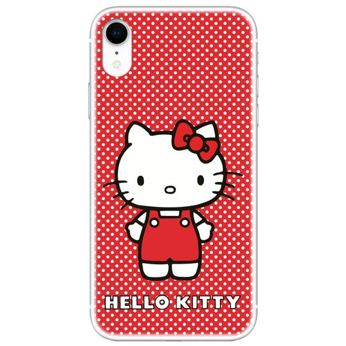 фото Чехол deppa tpu для apple iphone xr, прозрачный, hello kitty 2