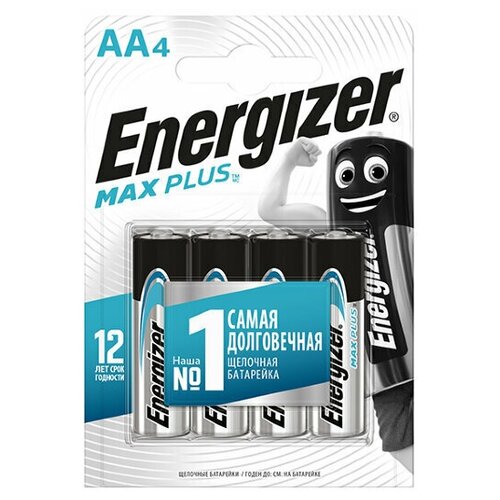 Батарейки Energizer MAX PLUS LR6/E91 AA 1.5V NEW 4шт батарейка aa lr6 energizer max plus 16 шт