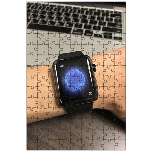 фото Магнитный пазл 27x18см."apple watch, устройство, электронные часы" на холодильник lotsprints