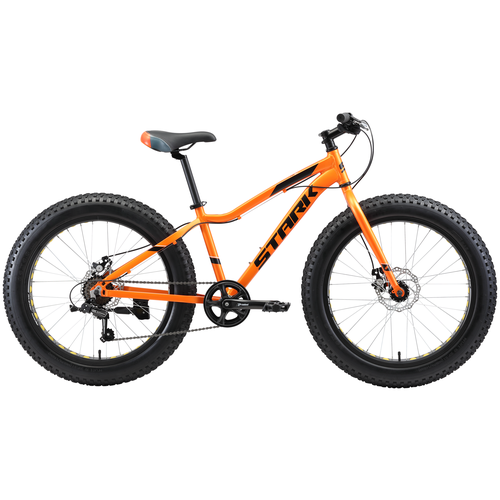 фото Велосипед stark rocket fat 24.1 d 2021 оранжевый/черный 12