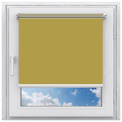 фото Рулонная штора на окно мини эко (хаки, 55, 210) мастер плюс