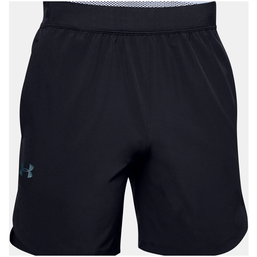 фото Мужские шорты теннисные under armour men's ua stretch woven shorts - black (s)