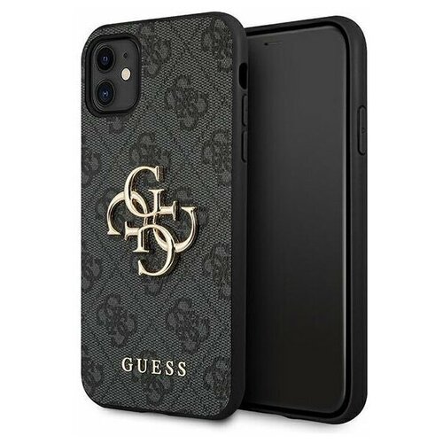 фото Чехол cg mobile guess pu 4g big metal logo hard для iphone 11, цвет серый (guhcn614gmggr)