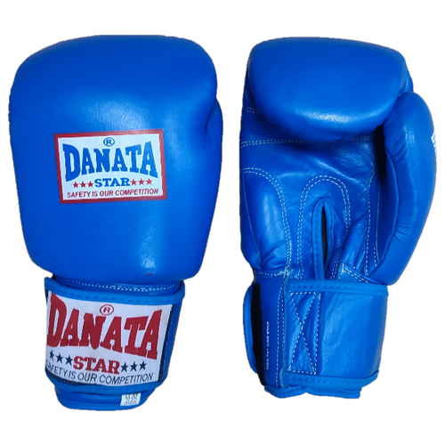 фото Боксерские перчатки из натуральной кожи king star 10 oz синие danata star