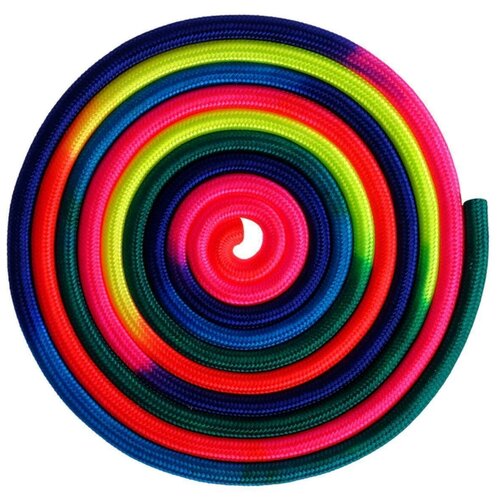 фото Скакалка гимнастическая, длина 3 м, цвет радуга grace dance