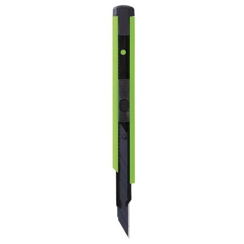 фото Berlingo нож канцелярский color zone bm4120 9 мм зеленый/черный