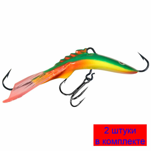 фото Балансир для рыбалки aqua acrobat-5 57mm цвет 008 (попугай), 2 штуки