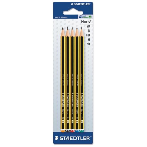 фото Staedtler набор карандашей чернографитных noris 5 штук (120-s bk5d)