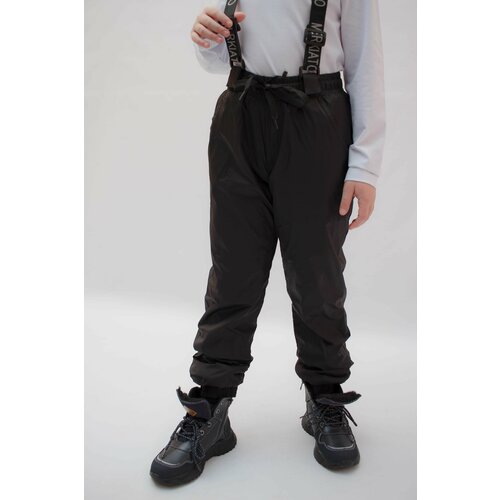 фото Полукомбинезон демисезонный для мальчика merkiato размер 146/болоневые штаны для мальчика