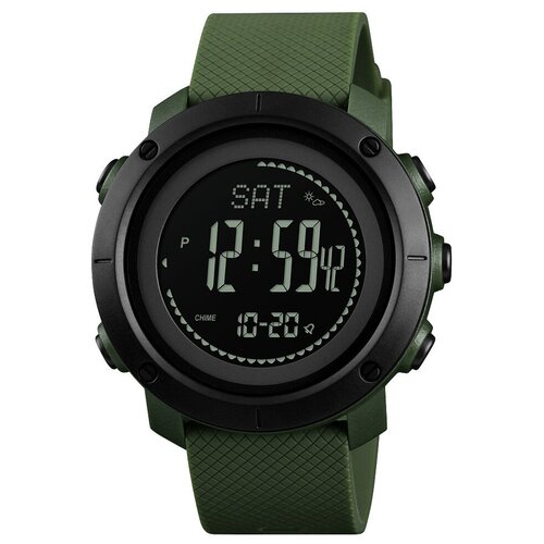 фото Часы с высотомером, барометром, шагомером, компасом skmei 1427 - army green