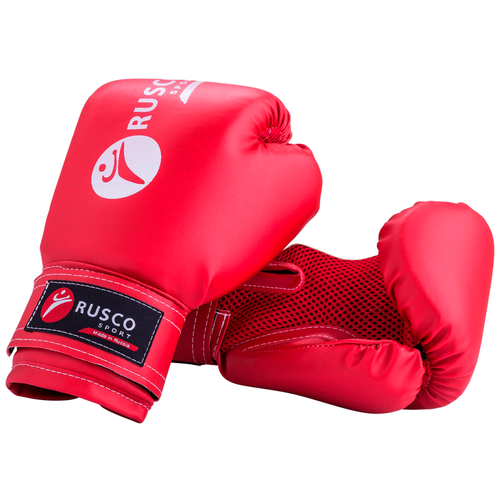 фото Боксерские перчатки rusco sport 4-10 oz красный 10 oz