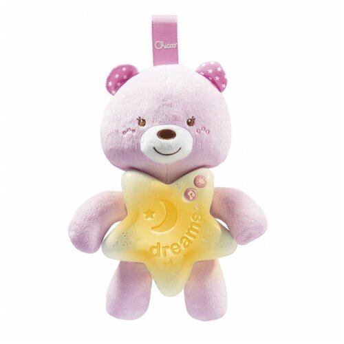 фото Подвеска-ночник chicco медвежонок розовый 00009156100000