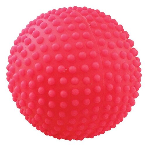фото Зооник игрушка для собак мяч игольчатый №2 винил си78 (розовый), 0,050 кг, 12311 (2 шт) noname