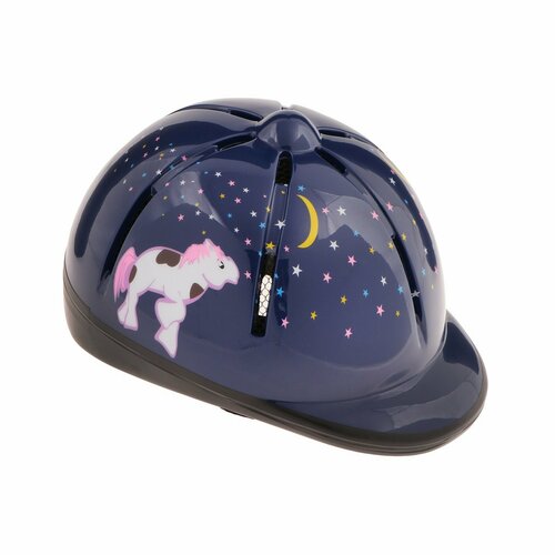 фото Шлем для верховой езды, детский, регулируемый размер, фиолетовый россия