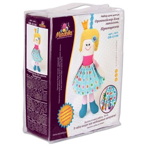 фото Набор для изготовления игрушки miadolla органайзер для заколок, принцесса (or-0106)