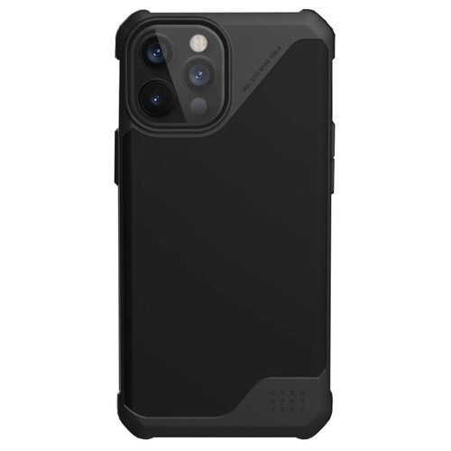 фото Чехол uag metropolis lt series case для iphone 12 pro max чёрный (lthr armr black)