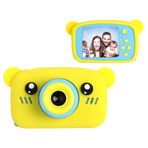фото Развивающий детский фотоаппарат мишка (желтый) всеконструкторы