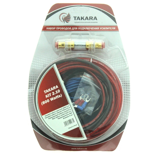 фото Набор проводов takara kit-2.10 для подключения усилителя