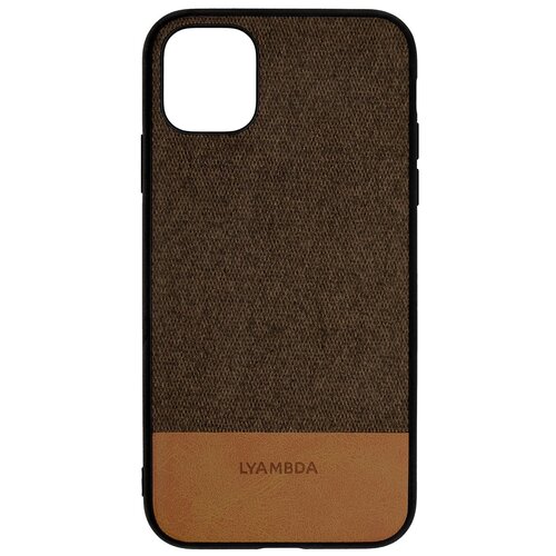 фото Чехол-накладка lyambda calypso для iphone 12 mini коричневый