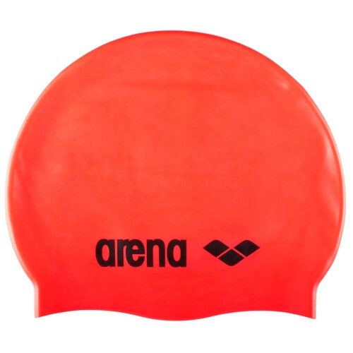 фото Шапочка для плавания arena classic silicone cap 91662, fluored/black