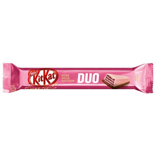 фото Батончик kitkat duo senses rose gold edition taste strawberry, 58 г
