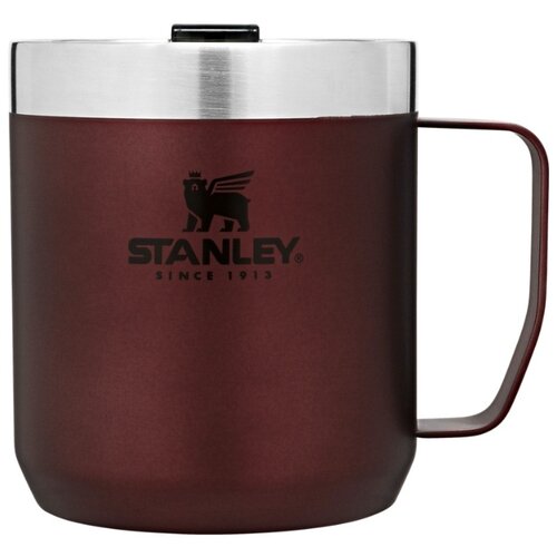 фото Термокружка с ручкой stanley classic 0.35l бордовая