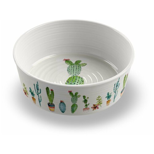 фото Миска tarhong cactus large pet bowl 1.89 л белый