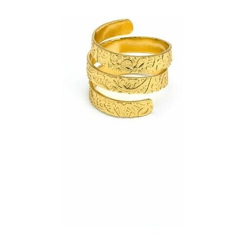 фото Итальянское кольцо из латуни vestopazzo золотого цвета