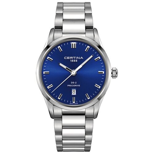 фото Наручные часы certina c024.410.11.041.20, серебряный, синий