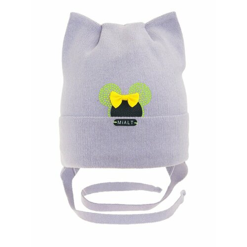 фото Шапка mialt, размер 48-50, фиолетовый