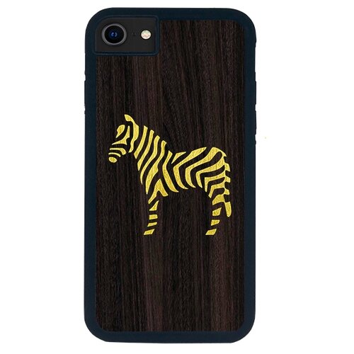 фото Чехол timber&cases для apple iphone se 2020/7/8, tpu, wild collection - зебра (эвкалипт - желтый кото) timber & cases