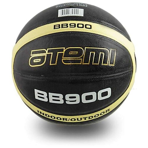 фото Баскетбольный мяч atemi bb900 101417, р. 7 черный/желтый