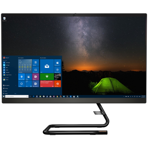 фото Моноблок lenovo ideacentre aio a340-24iwl f0e800lxrk intel core i5-10210u/4 гб/ssd/intel uhd graphics/23.8"/1920x1080/dvd-rw/dos