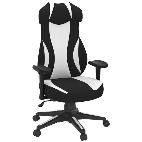 фото Компьютерное кресло getactive benefit игровое, обивка: текстиль, цвет: белый/черный