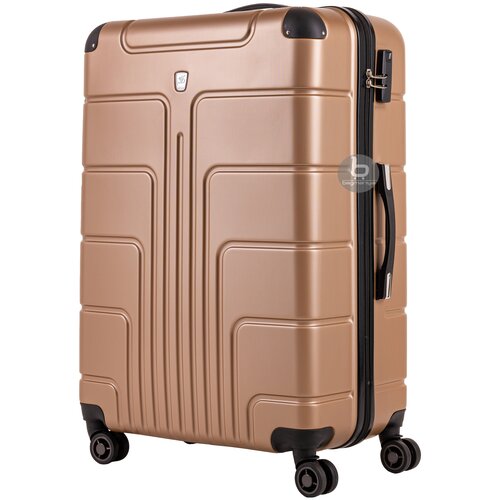 фото Пластиковый чемодан на 4-х колесах / багаж / большой l / 102л / усиленный abs-пластик bagmaniya