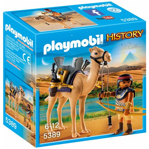 фото Набор с элементами конструктора playmobil history 5389 египетский воин с верблюдом